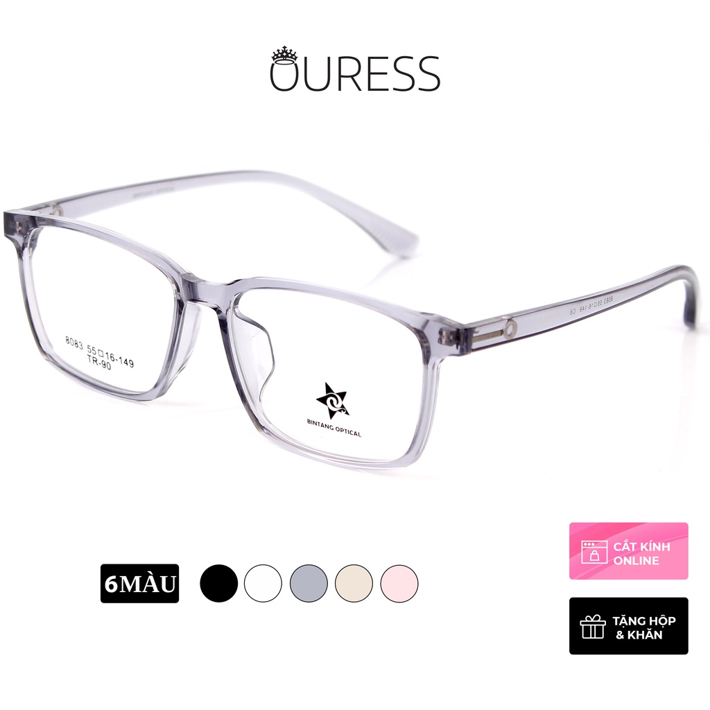 Gọng kính nhựa dẻo tr90 siêu nhẹ siêu bền hợp thời trang OURESS 8083