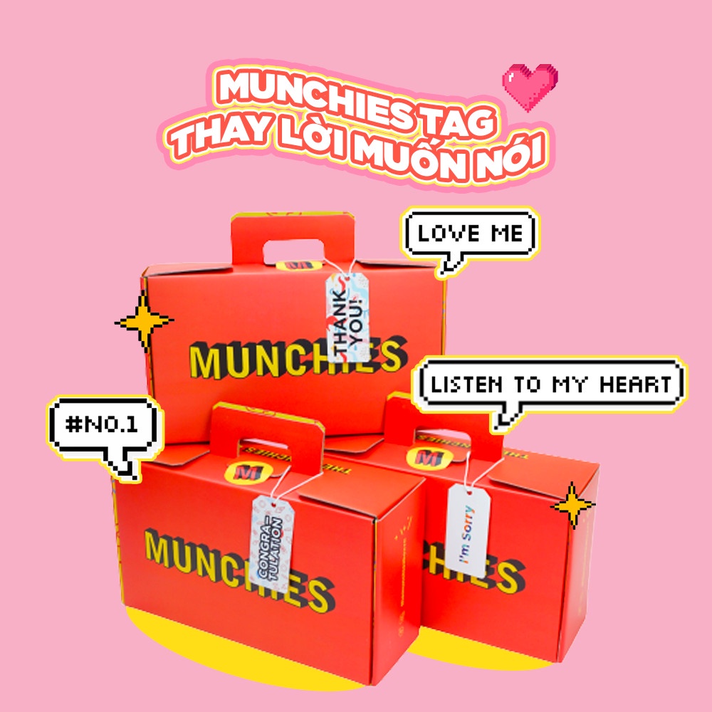 Hộp quà MUNCHIES bánh kẹo Nhật Bản - Quà chúc mừng, sinh nhật, thăng chức, kỷ niệm, lễ hội | BigBuy360 - bigbuy360.vn