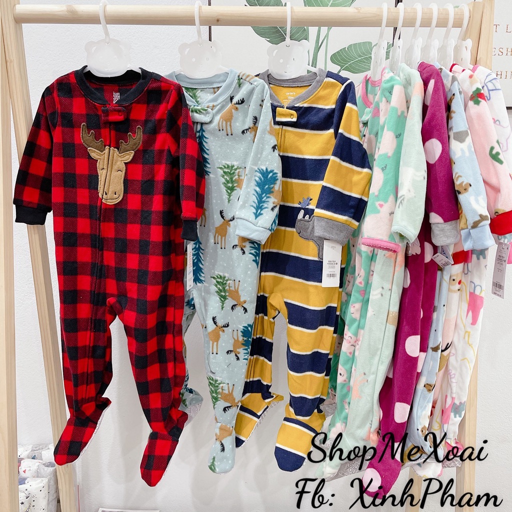 [Size 18M] [Chọn mẫu 1] Body Sleep Nỉ cho bé xuất dư xịn size 18M(9,5-12kg)