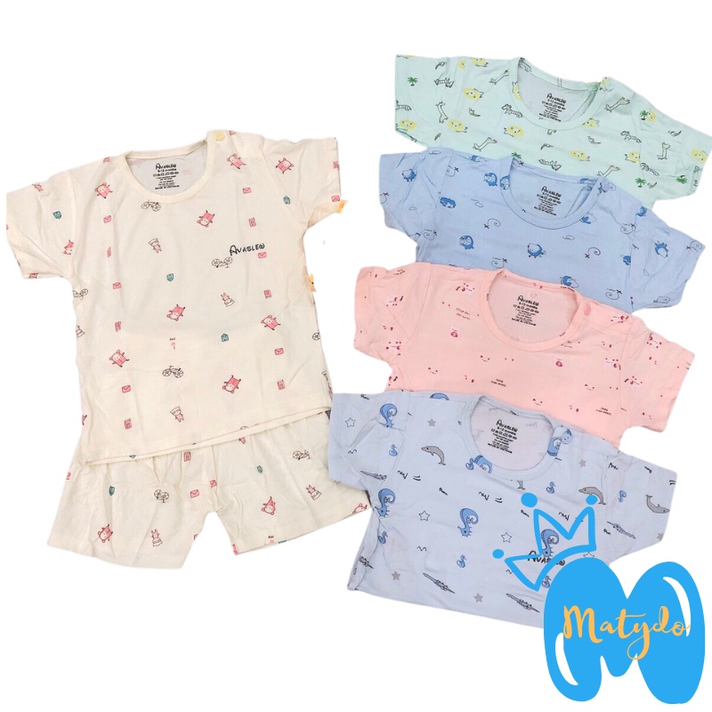 Quần áo trẻ em MATYDO bộ đồ thun cho bé mùa hè mềm mịn dễ thương Ava màu
