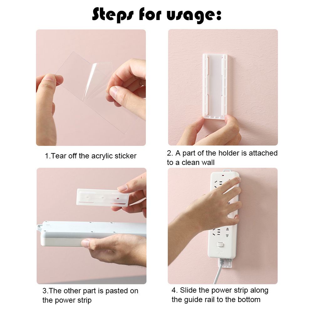 Giá đỡ ổ cắm điện dán tường tiện lợi
