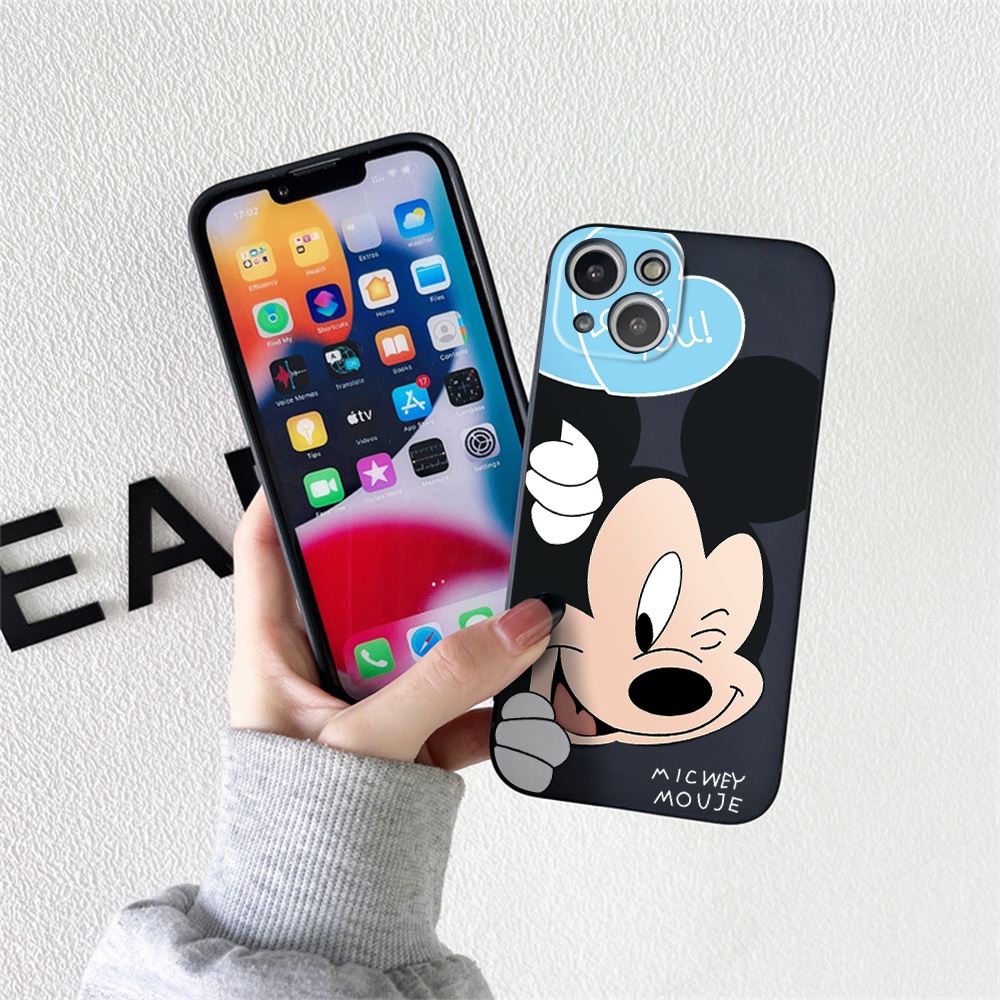 DISNEY Ốp Điện Thoại Tpu Mềm Chống Sốc In Hình Mickey / Minnie Cho iPhone 11 12 13 pro max XS X XR XSMax 7 8 6 6s plus 5 4 SE 2020