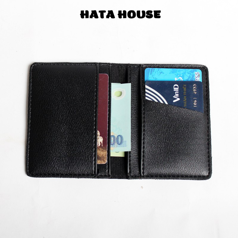 Ví Mini Nam Nữ,Công Sở Để Thẻ ATM Card Visit Tiền Mặt,da tổng hợp-HATA HOUSE