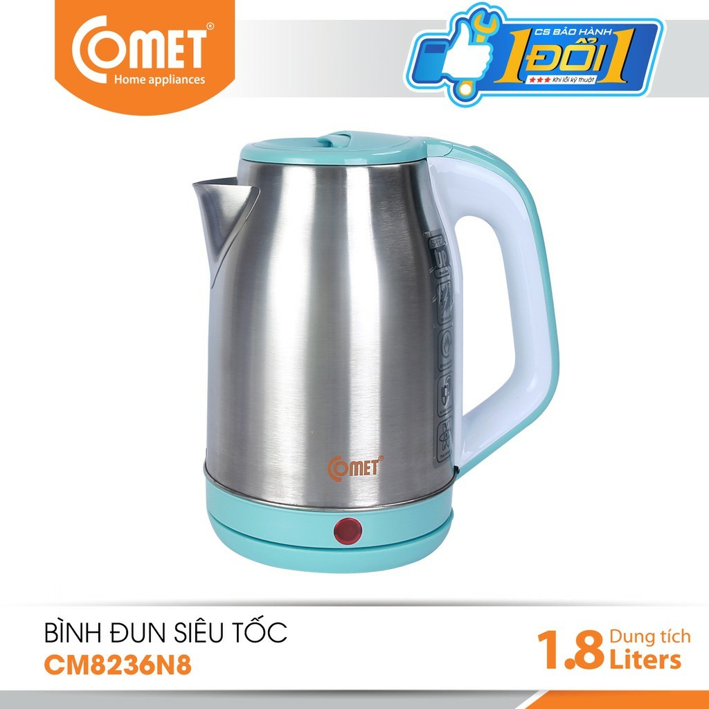 Bình đun siêu tốc 1.8L Comet CM8236N8