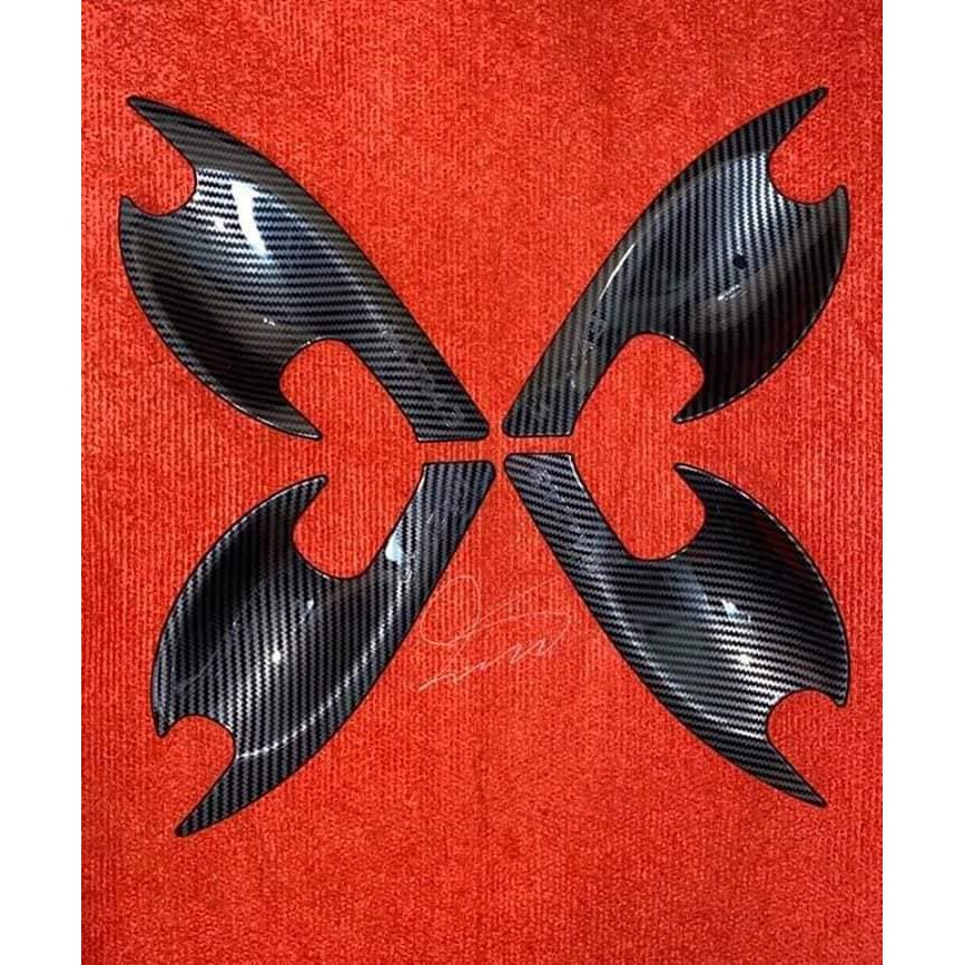 Ốp Tay Nắm, Hõm Cửa Xe Huyndai Tucson 2018-2021 Mẫu Vân Carbon Cao Cấp