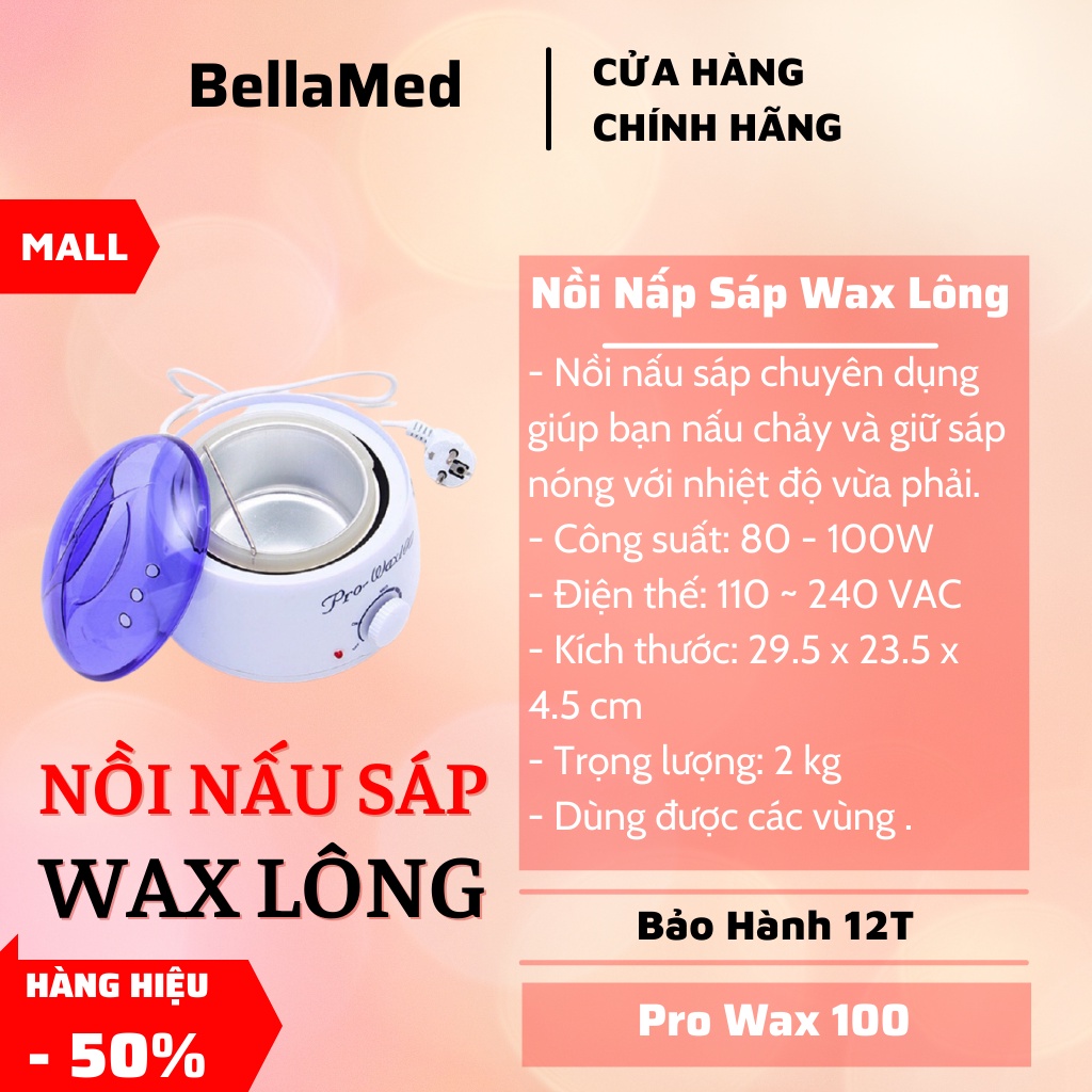 Nồi nấu wax sáp hạt đậu tẩy lông chuyên dụng triệt lông