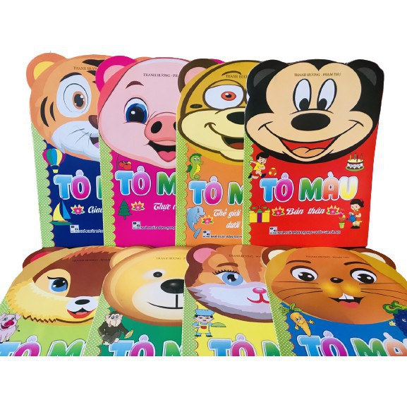 Bộ 8 Cuốn Tô Màu Cho Bé Tập Tô - Theo Chủ Đề