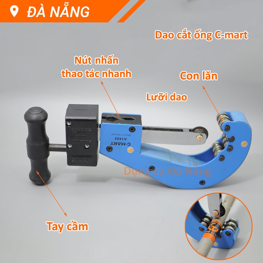 Dao cắt ống nước, ống đồng, kim loại linh hoạt C-mart