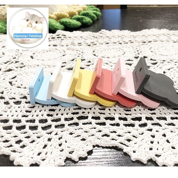 Tầng gắn lồng Hamster hình mặt gấu gắn góc lồng