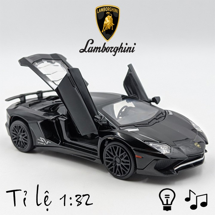 Mô hình siêu xe Lamborghini Aventador LP750-4 SV - tỉ lệ 1:32