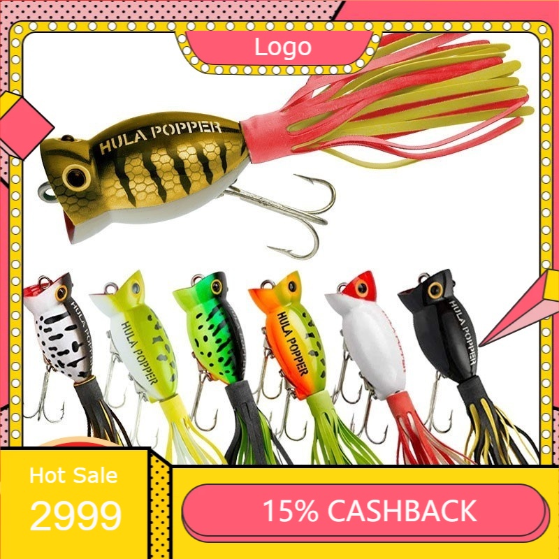 ( ) Mồi giả câu lure HULA POPPER mồi nhử cá mặt nước siêu nhạy MOI8 ( ) -giá rẻ-