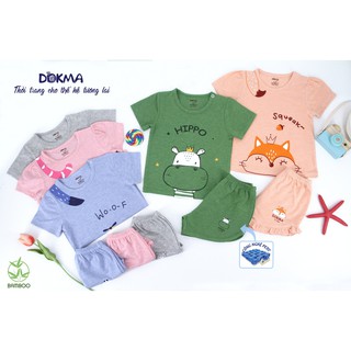 [Mã BMLT30 giảm đến 30K đơn 299K] DMB234 Bộ quần áo cái vai cộc tay Dokma (9-36m)