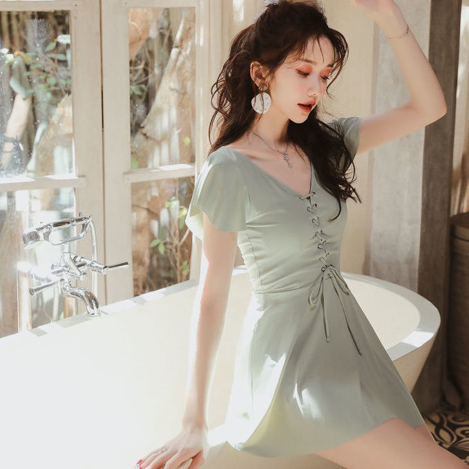 Đồ Bơi Một Mảnh Màu Xanh Bạc Hà Tươi Sáng Cho Nữ | BigBuy360 - bigbuy360.vn