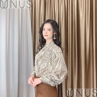 UNUS sơ mi lụa Nhật cổ tàu