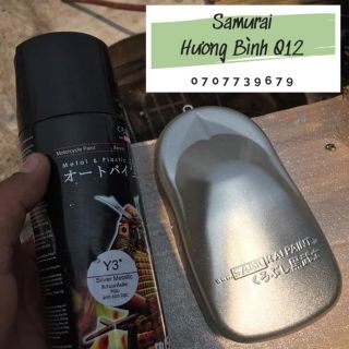 Sơn samurai dành cho xe máy kháng xăng màu sơn ánh kim bạc