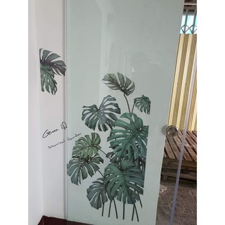 Decal dán tường tán lá cọ