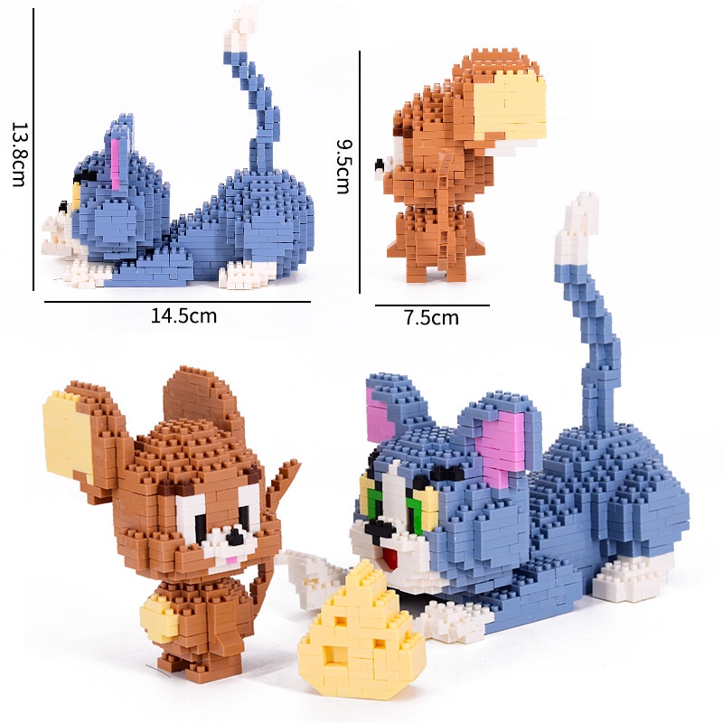 Lego Tom and Jerry - Bộ đồ chơi lắp ráp mô hình Disney