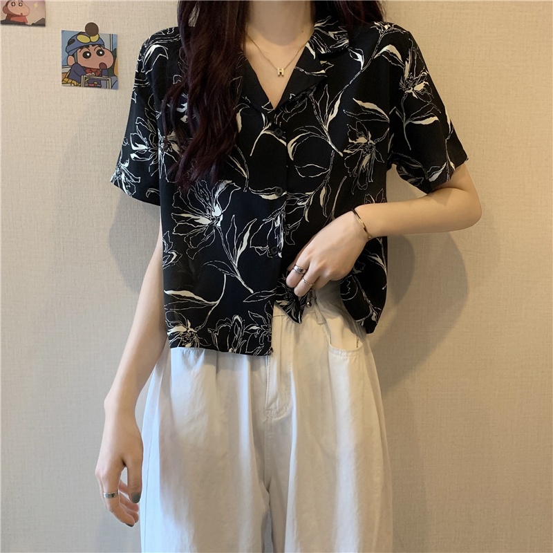 Áo Sơ Mi Tay Ngắn Dáng Rộng Phong Cách Cổ Điển Thời Trang Mùa Hè Mới Cho Nữ