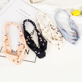 Băng Đô Turban Hoa Anh Đào Bờm Tóc Vải Voan Xô Mát Lạnh Giữ Chuẩn Form !