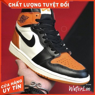 (BẢN ĐẸP + QUÀ) Video Giày thể thao AIR JORDAN 1 Retro High Satin Shattered Backboard màu cam trắng đen