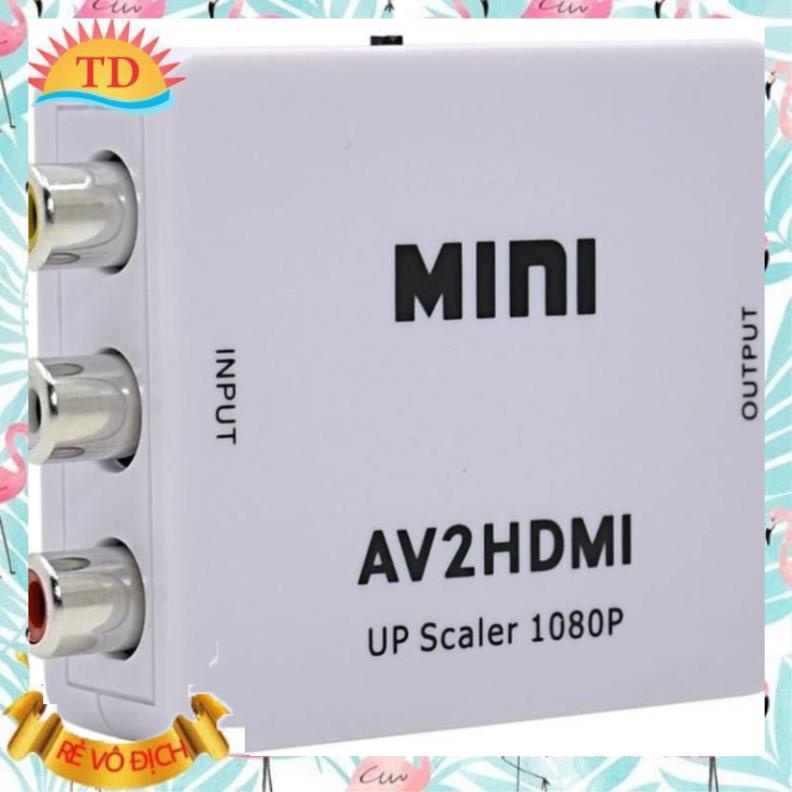 Hộp chuyển Mini AV ra HDMI, AV to HDMI, AV sang HDMI-FullHD 1080p/ 720.