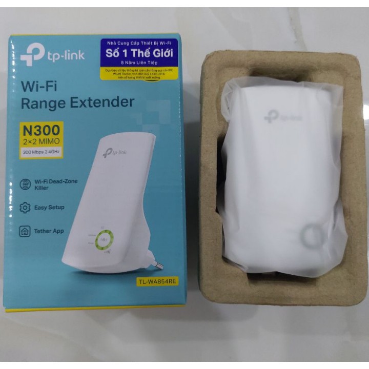 Kích wifi  TP-LINK TL-WA854RE , Tốc Độ 300Mbps , Chức năng điều khiển LED bao gồm Chế độ ban đêm cho giấc ngủ yên bình | BigBuy360 - bigbuy360.vn