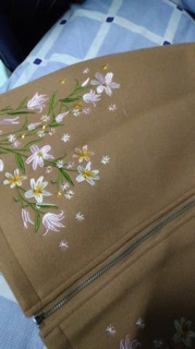 Chân váy dạ thêu hoa order QC cao cấp