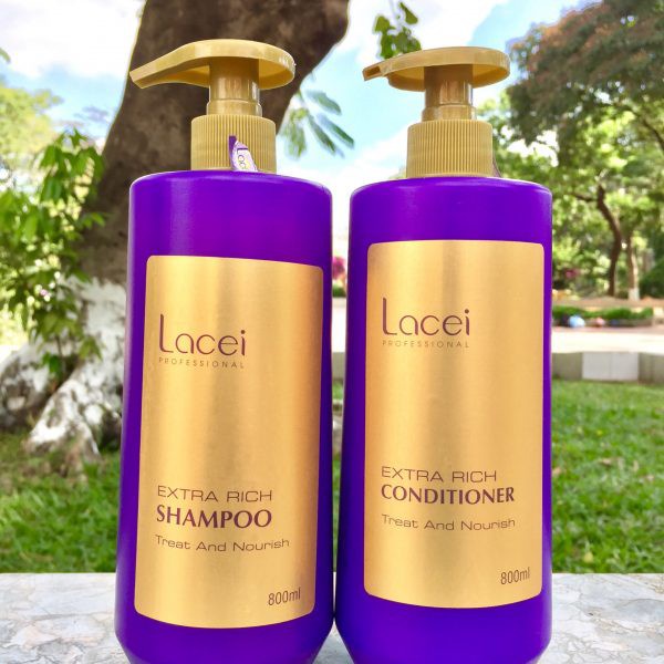 DẦU GỘI + XÃ PHỤC HỒI LACEI TÍM