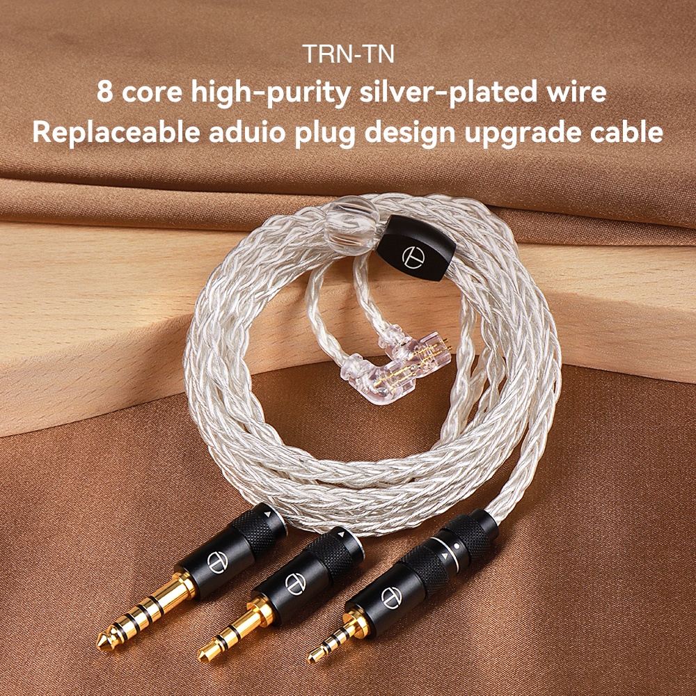 Dây cáp tai nghe FAAEAL TRN TN 8 lõi 4.4/2.5/3.5mm đầu nối MMCX/2PIN 0.75mm 0.78mm cho KZ ZSN EDX PRO TRN Shure SE215