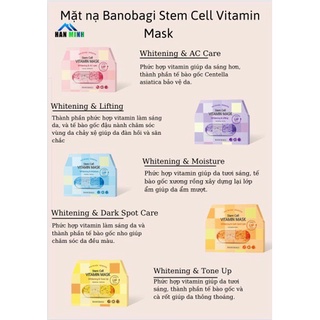 MẶT NẠ VIÊN THUỐC Banobagi (full mẫu)