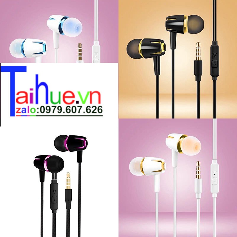 Tai nghe có dây chống ồn loa kép 4D Extra Bass Sra8 nghe nhạc/chơi game cho điện thoại/máy tính/laptop/PC