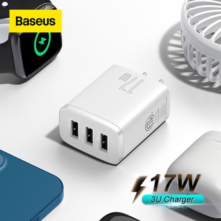 Bộ sạc đa năng baseus compact charger 3 cổng sạc 17w 20w 30w ccxj020001