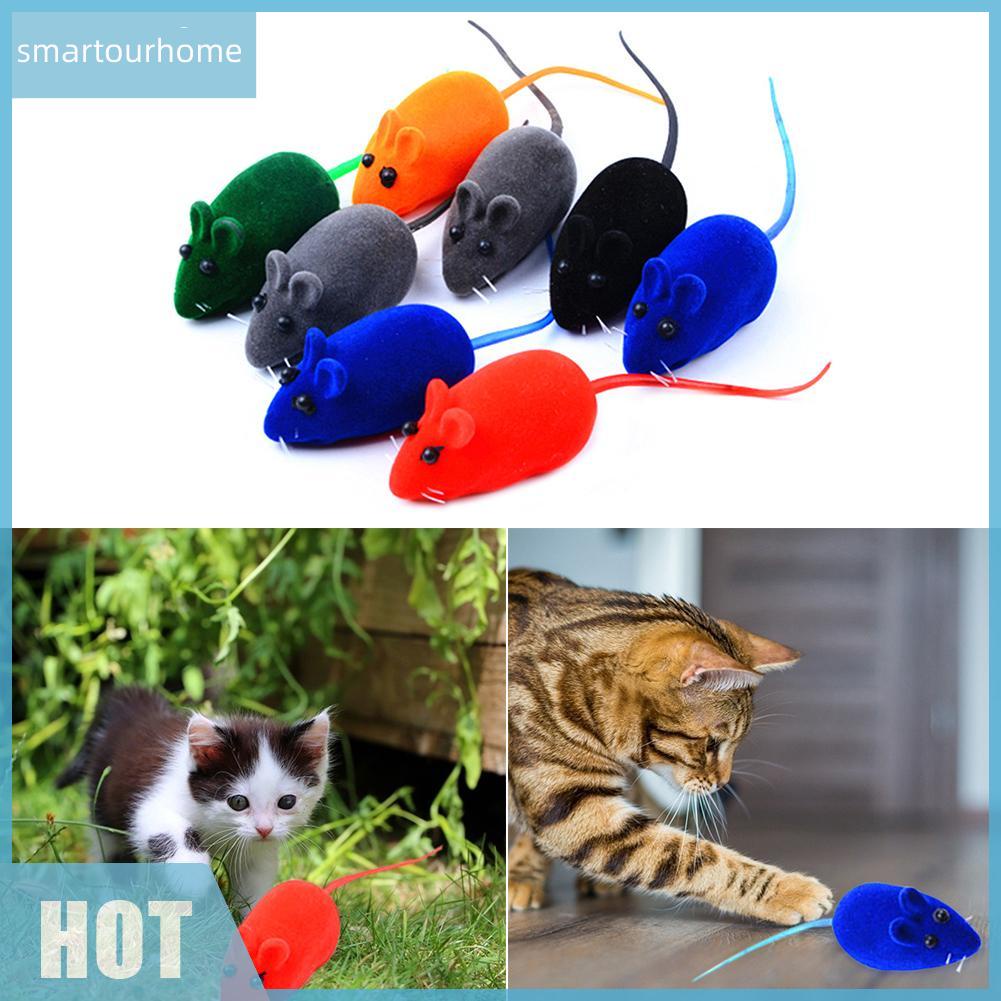 Đồ chơi con chuột giả có âm thanh cho mèo