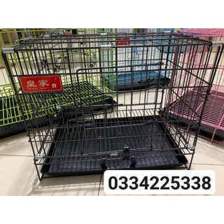 Chuồng chó mèo sơn tĩnh điện, Lồng Chó Mèo size 42cm x 32cm x 37 cm- loại tốt