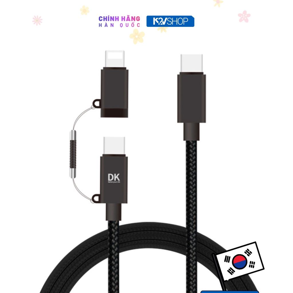 Dây Sạc Đa Năng 2 in 1 Thông Minh 2 Đầu Dành Cho IPhone - Type C (FAST CHARGE 2-IN-1)