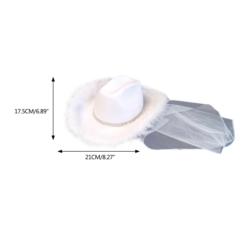 Mũ Fedora Đính Đá Cho Cô Dâu Chụp Ảnh