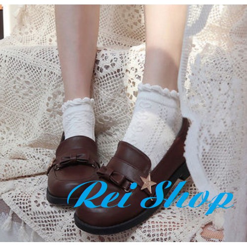 Tất phong cách Vintage - Tất Lolita đáng yêu đi với giày cổ thấp KÈM VIDEO