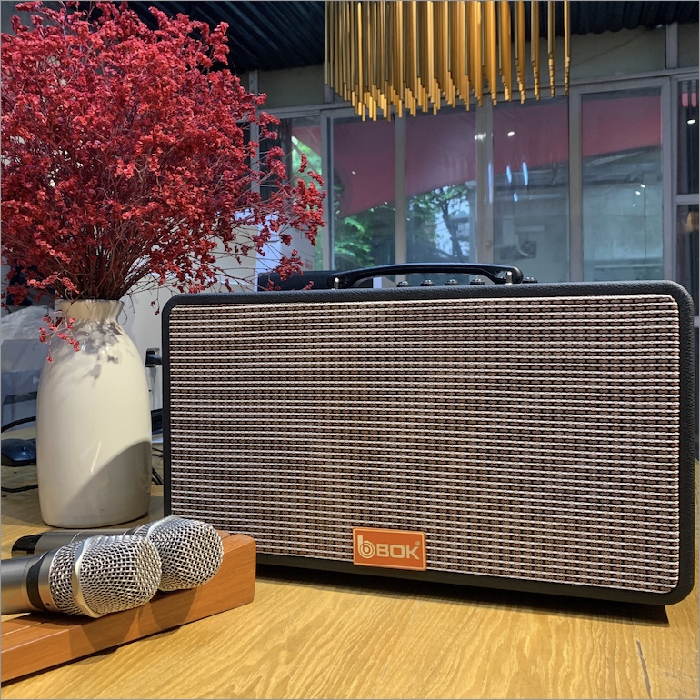 Loa karaoke xách tay Romax B-215 || 2 Bass 16cm, Công suất 60W - Chính hãng, BH 12 tháng