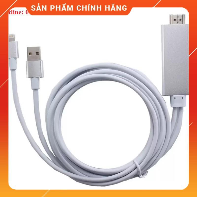 Cáp HDMI kết nối ti vi cho Iphone 5 6 7 2m dailyphukien Hàng có sẵn giá rẻ nhất