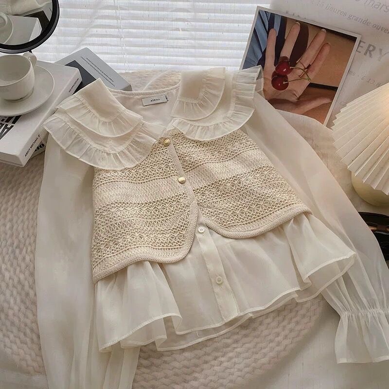 Áo sơ mi kèm gile hot hot 2022 - Hàng Quảng Châu