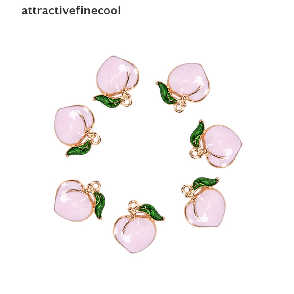 Set 10 Mặt Dây Chuyền Hình Trái Đào Bằng Hợp Kim Độc Đáo