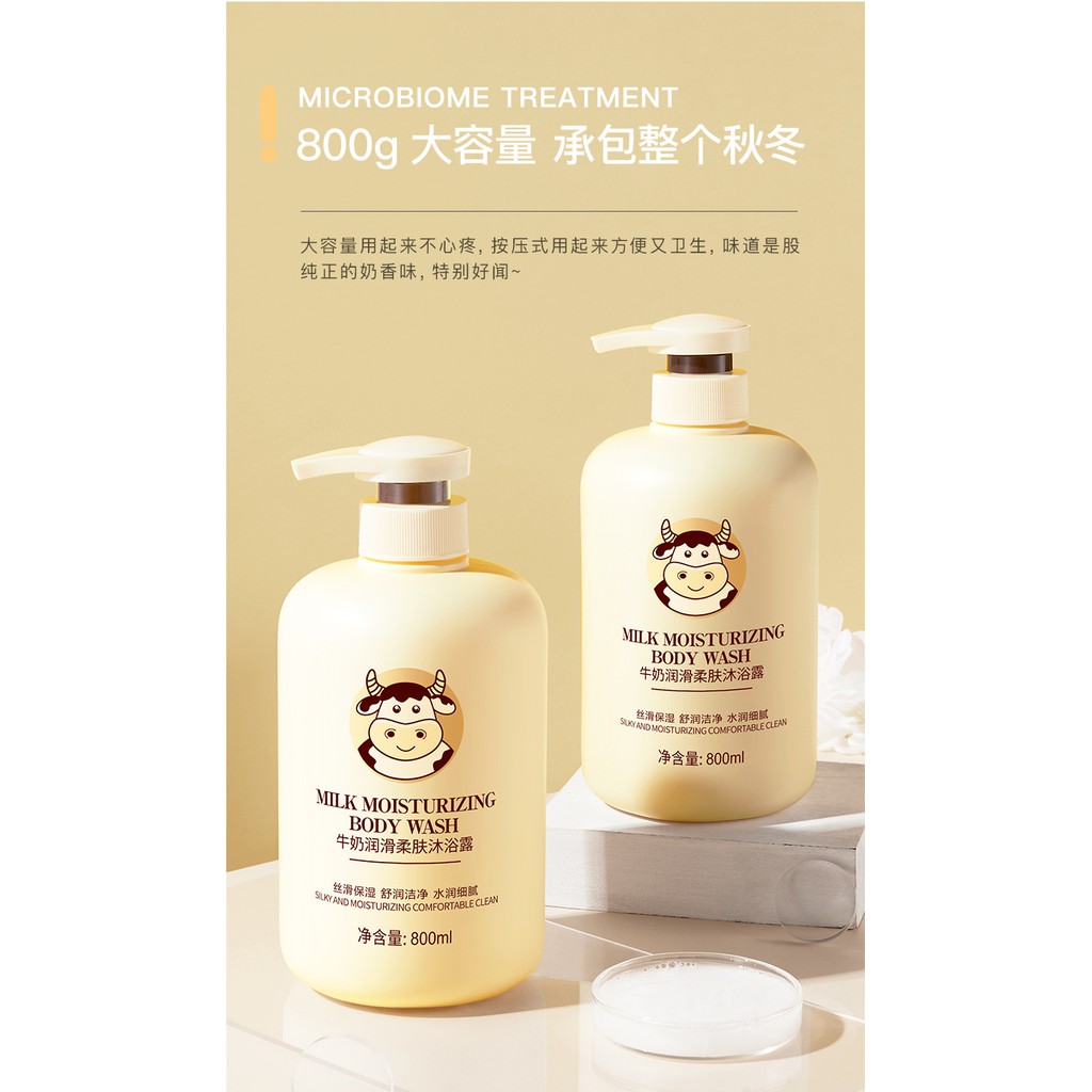 Sữa tắm con bò 800ml dưỡng ẩm, mềm da