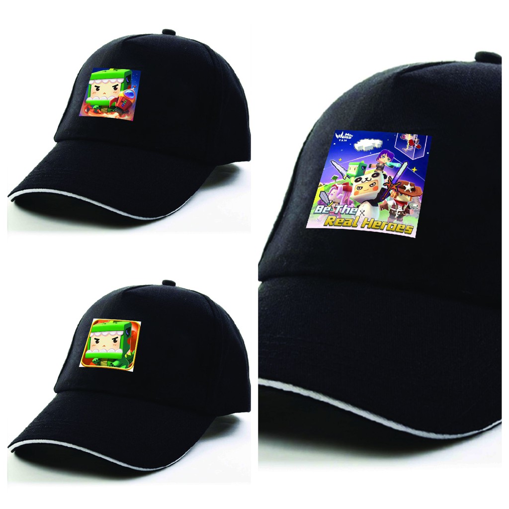 Mũ nón lưỡi trai đen in hình Bendy and the Ink Machine Mini World Block Art anime chibi game thời trang phong cách