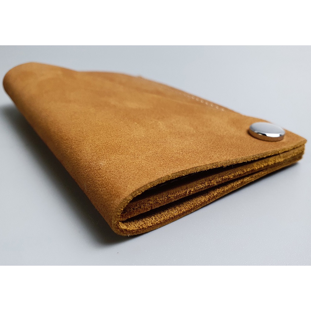 Ví Đựng Thẻ Card, Ví Nữ Mini Cầm Tay Da Bò Sáp Phong Cách Tối Giản