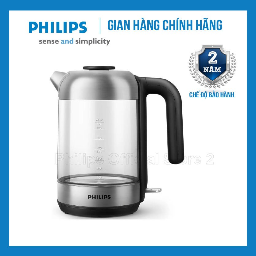 Bình (Ấm) siêu tốc Philips HD9339, dung tích 1.7L - 2200W, bảo hành 2 năm