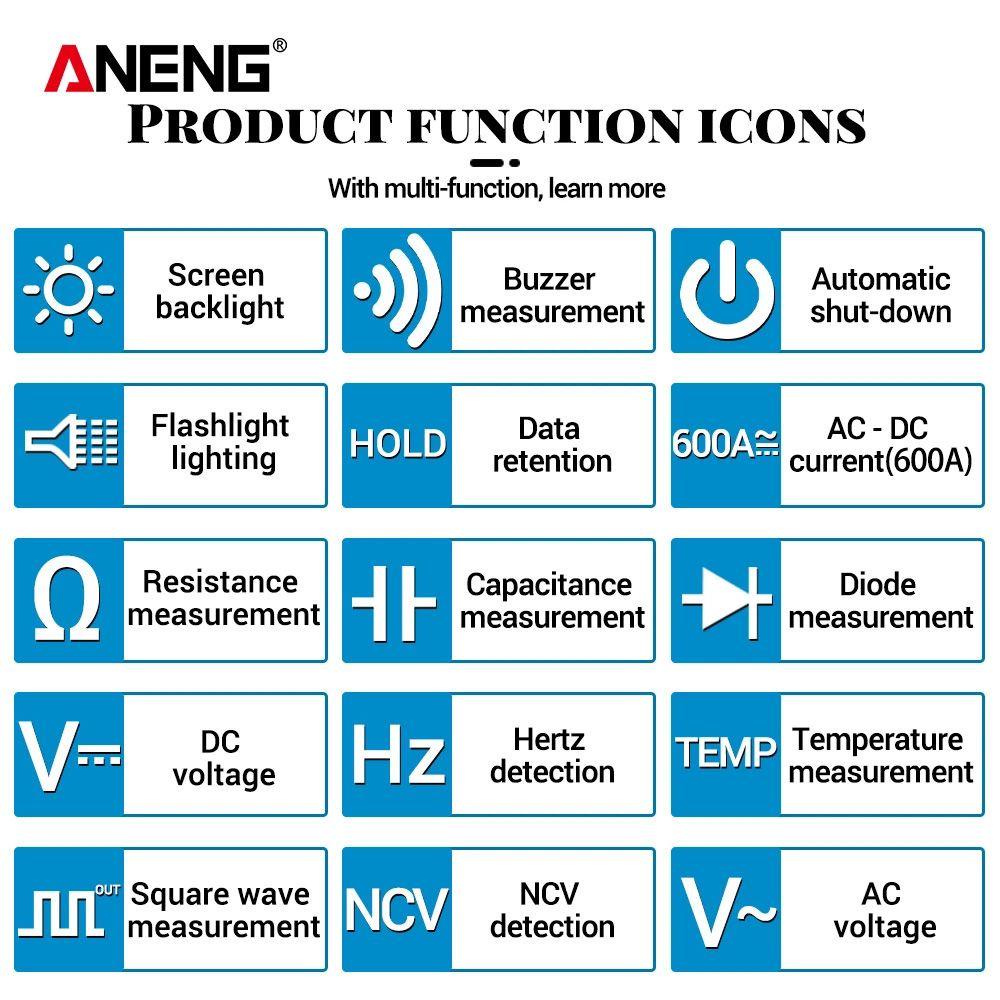Máy Đo Điện Áp Kỹ Thuật Số ANENG ST209 6000