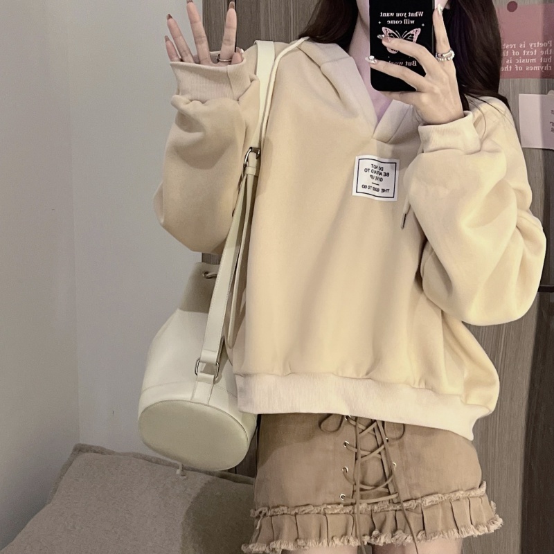 Áo hoodie SUXI màu sắc thời trang mùa thu cho nữ