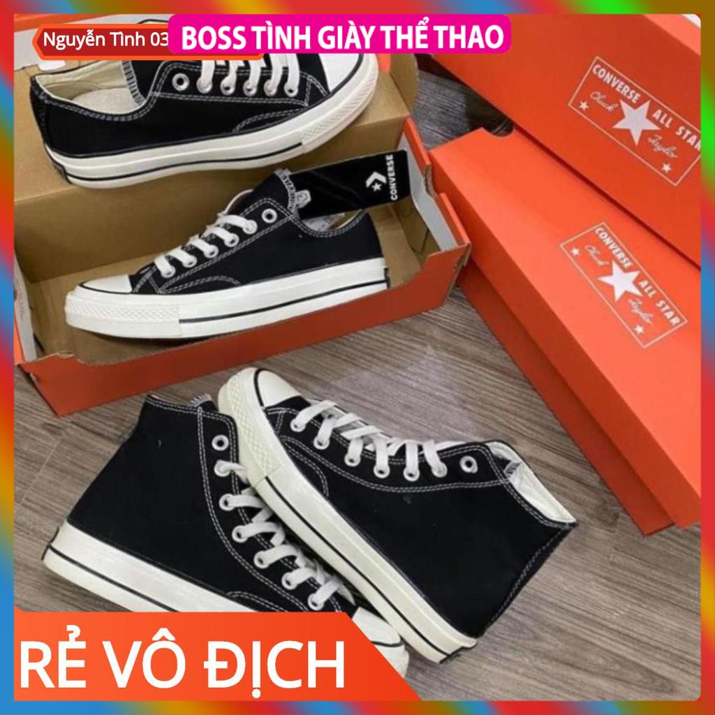 [FREESHIP Rẻ Vô Địch] [ Full Box Bill ] Giày Thể Thao CV Đen Nam Nữ