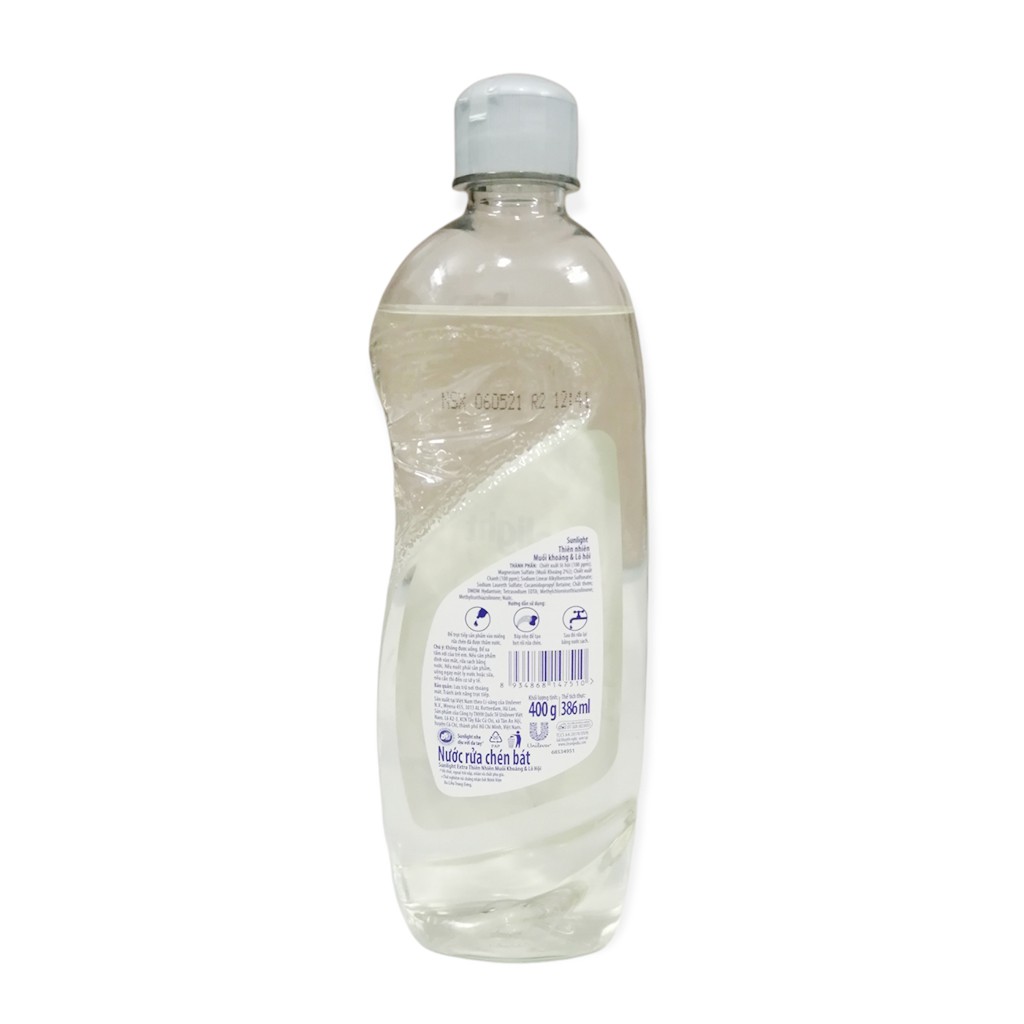 Nước Rửa Chén Sunlight Chai 400g Hương Trà Xanh, Chanh, Lô Hội Tự Chọn Mùi Hương