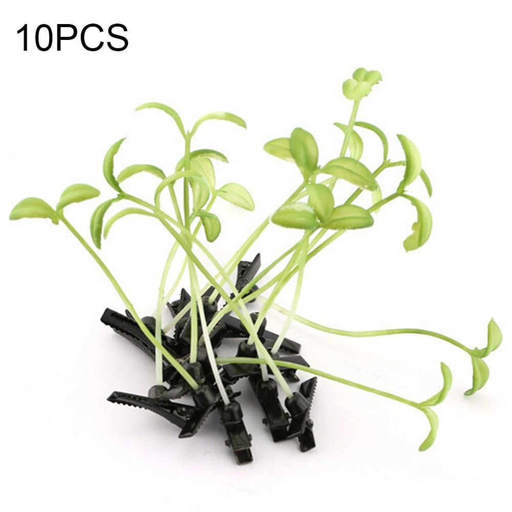 Set 10 kẹp tóc hình cây mầm mini hoạt hình dành cho bé trai gái